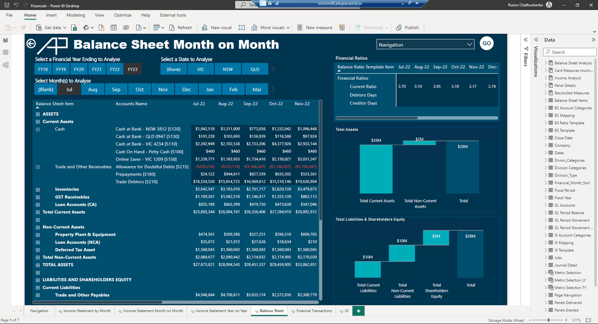 Financial Performance & Analysis Dashboard Suite screenshot 3